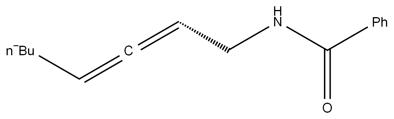 (R)-N-(八-2,3-二烯-1-基)苯甲酰胺 结构式